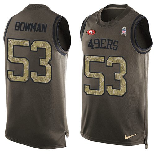 NaVorro Bowman San Francisco 49ers green Salute To Service jersey