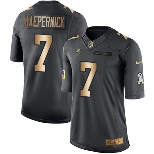 Colin Kaepernick San Francisco 49ers black Salute To Service jersey
