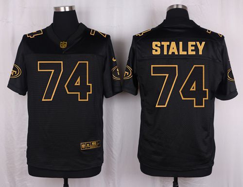 Joe Staley San Francisco 49ers black Gold Collection jersey