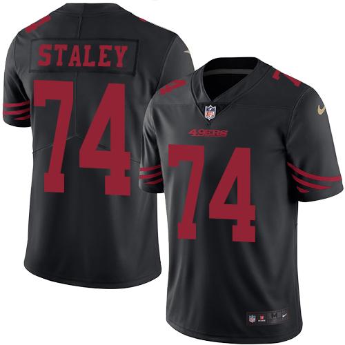 Joe Staley San Francisco 49ers black jersey