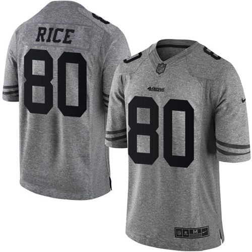 Jerry Rice San Francisco 49ers gray jersey