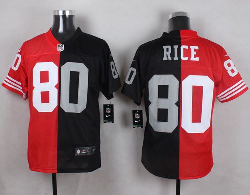 Jerry Rice San Francisco 49ers red-black jersey