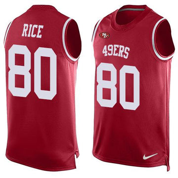 Jerry Rice San Francisco 49ers red jersey