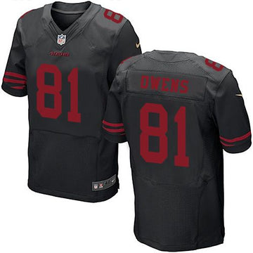 Terrell Owens San Francisco 49ers black Elite jersey