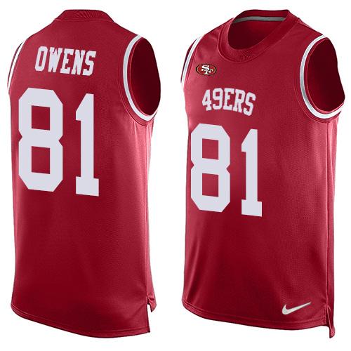 Terrell Owens San Francisco 49ers red jersey