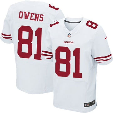 Terrell Owens San Francisco 49ers white Elite jersey