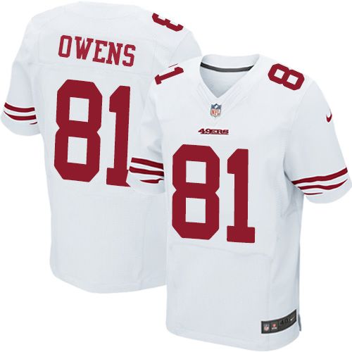 Terrell Owens San Francisco 49ers white Elite jersey