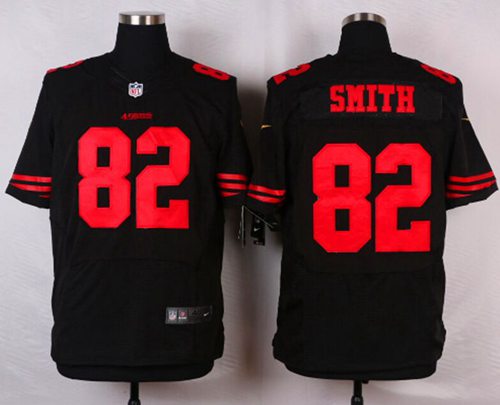 Torrey Smith San Francisco 49ers black Elite jersey