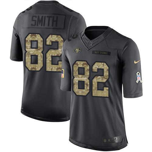 Torrey Smith San Francisco 49ers black Salute To Service jersey