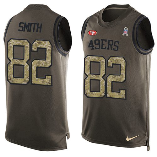 Torrey Smith San Francisco 49ers green Salute To Service jersey
