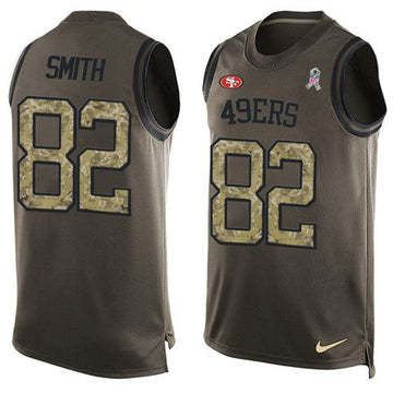 Torrey Smith San Francisco 49ers green Salute To Service jersey