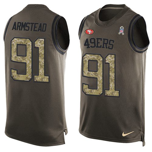 Arik Armstead San Francisco 49ers green Salute To Service jersey