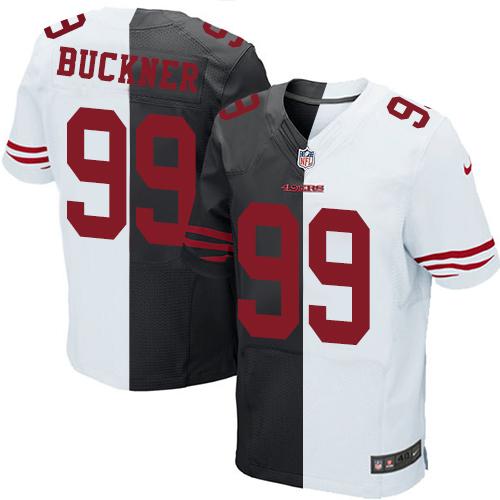 DeForest Buckner San Francisco 49ers black-white Elite jersey