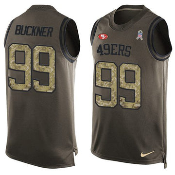 DeForest Buckner San Francisco 49ers green Salute To Service jersey