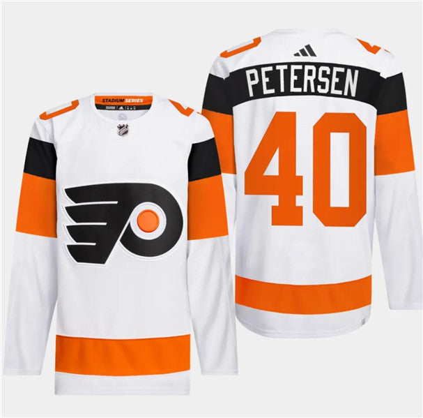 Cal Petersen Philadelphia Flyers white Stadium Series jersey