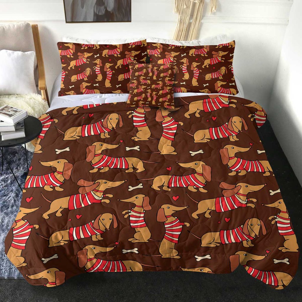 Dachshund Dreams Cozy Bedding Set