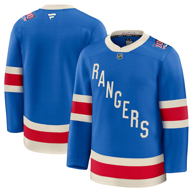 Custom New York Rangers blue jersey