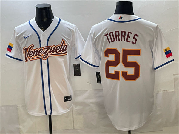 Gleyber Torres Venezuela Baseball white Classic jersey