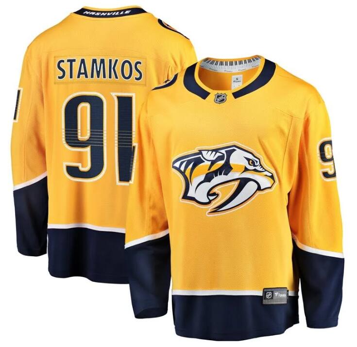 Steven Stamkos Nashville Predators gold Home jersey