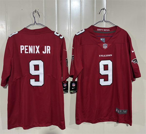 Michael Penix Jr Atlanta Falcons red Vapor jersey