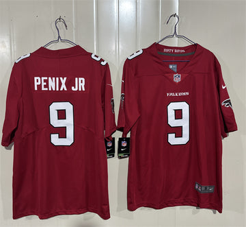 Michael Penix Jr Atlanta Falcons red Vapor jersey