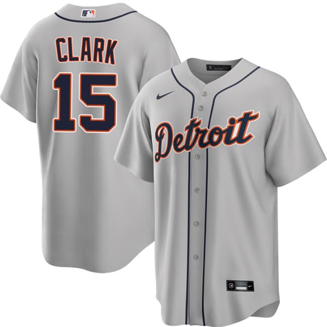 Max Clark Detroit Tigers gray Road jersey
