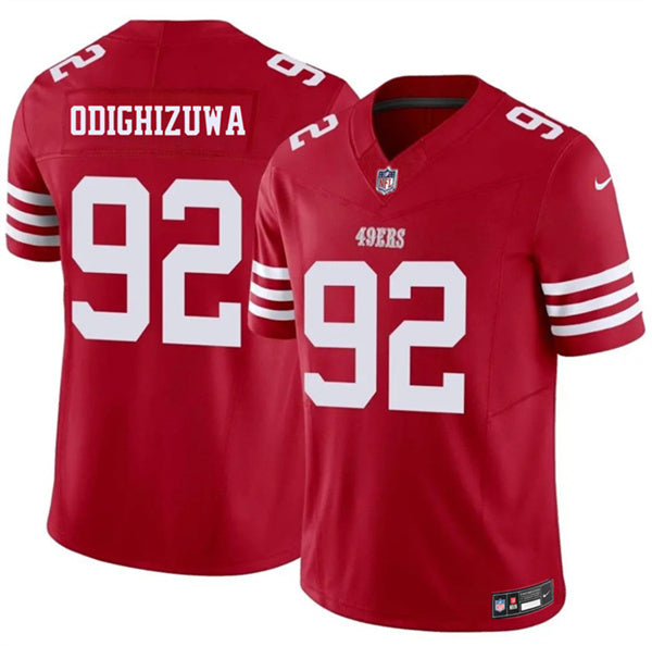 Osa Odighizuwa San Francisco 49ers red Vapor jersey