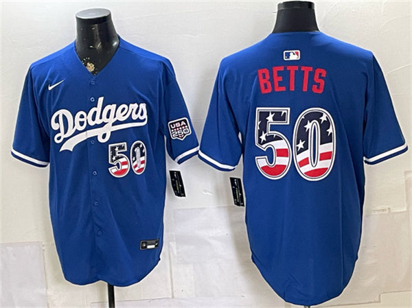 Mookie Betts Los Angeles Dodgers royal jersey