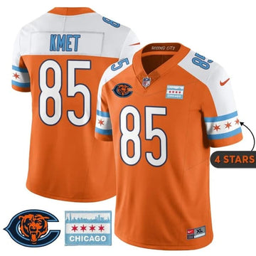 Cole Kmet Chicago Bears orange City Edition jersey