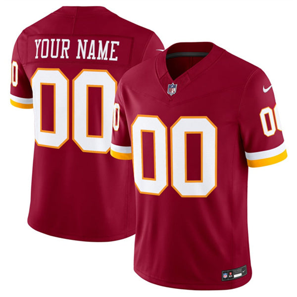 Custom Washington Commanders burgundy Vapor jersey