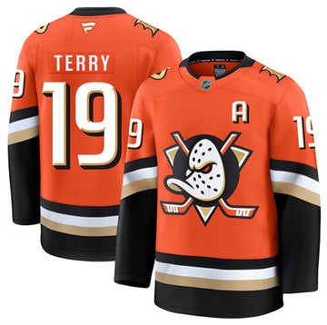 Troy Terry Anaheim Ducks orange Home jersey