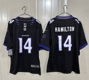 Kyle Hamilton Baltimore Ravens black Vapor jersey
