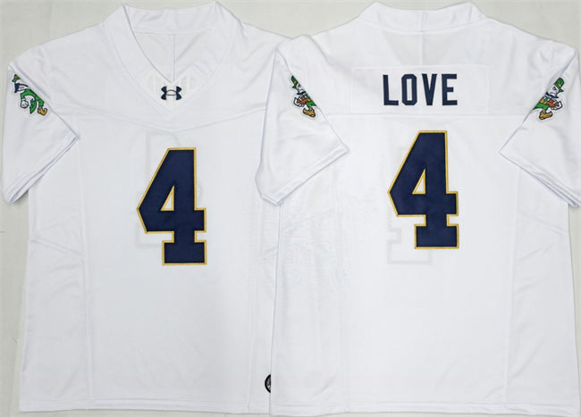 Jeremiyah Love Notre Dame Fighting Irish white Limited jersey