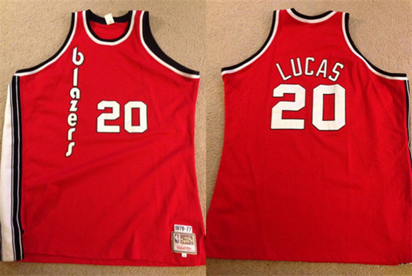 Maurice Lucas Portland Trail Blazers red jersey