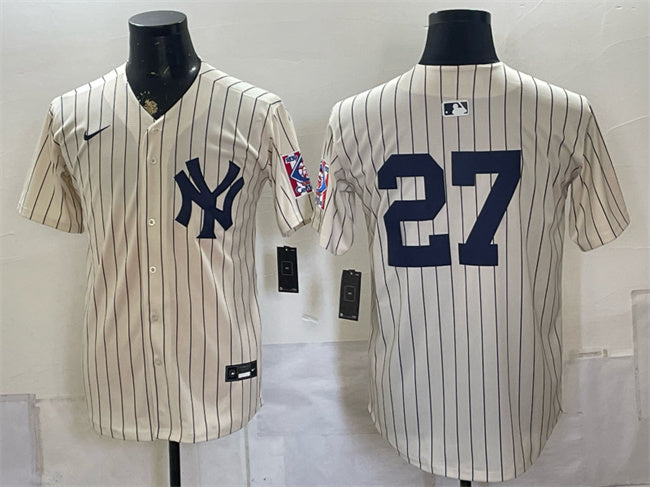 Giancarlo Stanton New York Yankees cream jersey