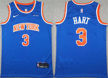 Josh Hart New York Knicks blue jersey