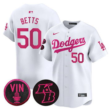 Mookie Betts Los Angeles Dodgers white Vapor jersey
