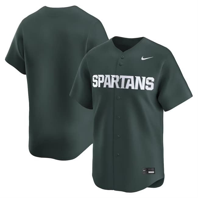 Custom Michigan State Spartans green Limited jersey