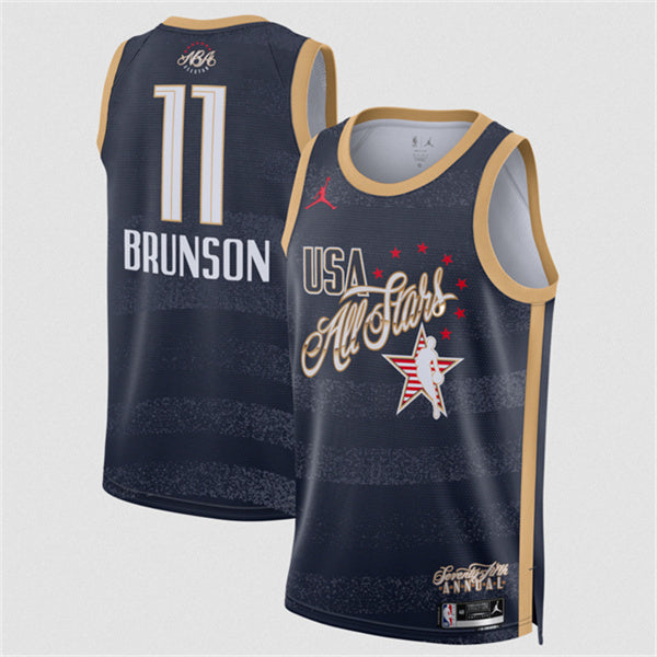 Jalen Brunson NBA All-Star navy jersey