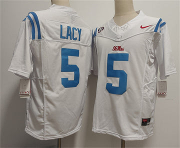 Kewan Lacy Ole Miss Rebels white jersey
