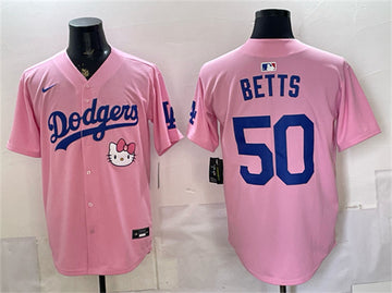 Mookie Betts Los Angeles Dodgers pink Vapor jersey
