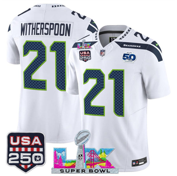 Devon Witherspoon Seattle Seahawks white Vapor jersey