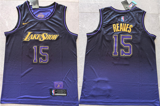 Austin Reaves Los Angeles Lakers purple City Edition jersey