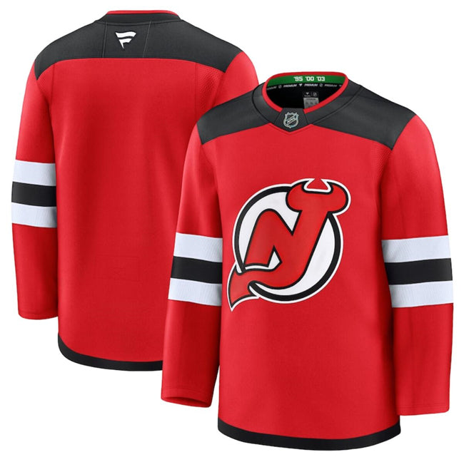 Custom New Jersey Devils red Home jersey