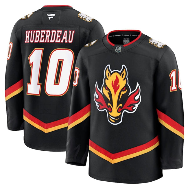Jonathan Huberdeau Calgary Flames black Alternate jersey