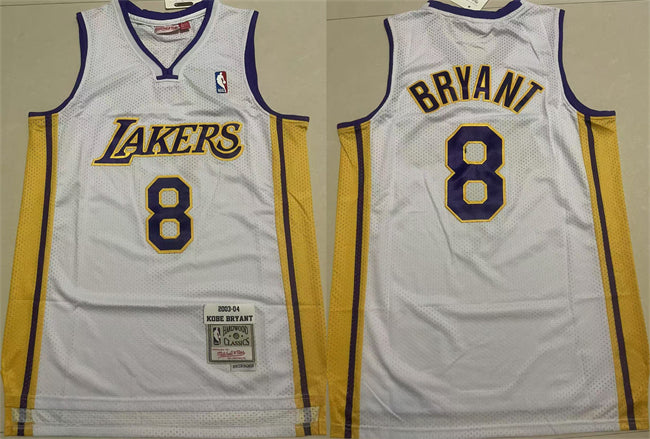 Kobe Bryant Los Angeles Lakers yellow Throwback jersey