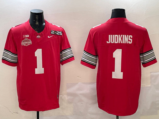 Quinshon Judkins Ohio State Buckeyes red Vapor jersey