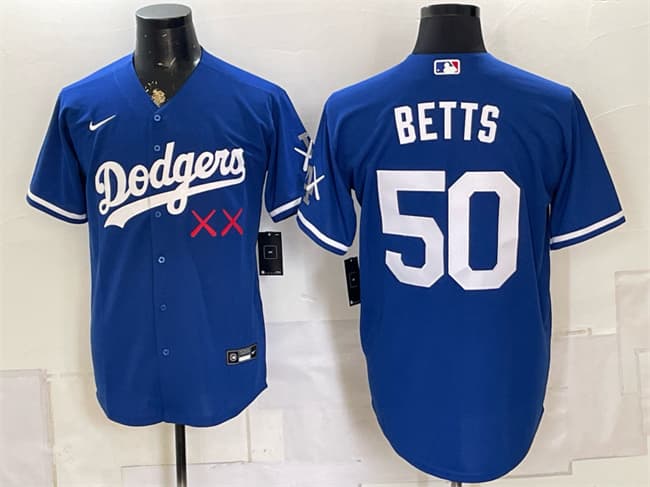 Mookie Betts Los Angeles Dodgers royal Vapor jersey