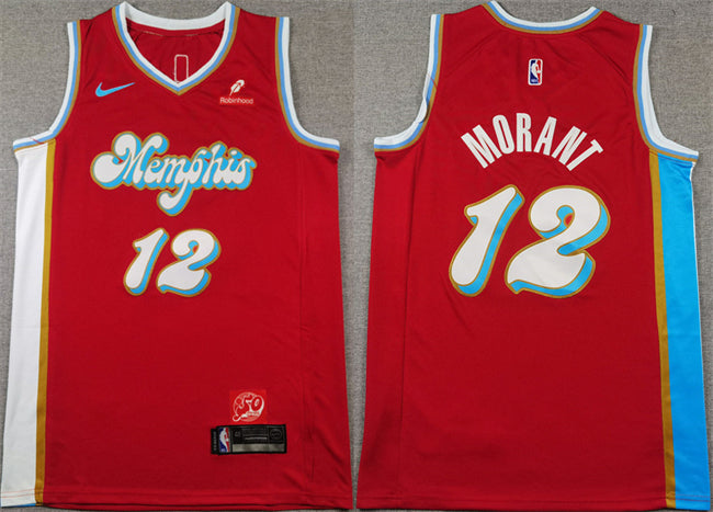 Ja Morant Memphis Grizzlies red City Edition jersey