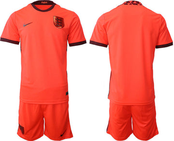 Custom England National Team red Away jersey